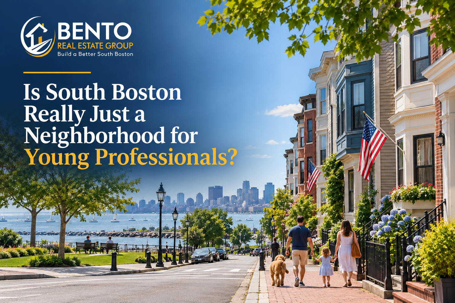 Residential neighborhood showing everyday life in South Boston, Massachusetts
